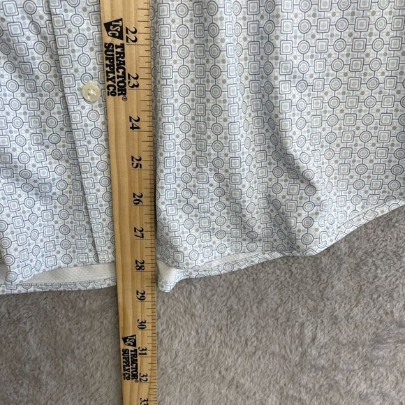 NEW Jachs New York Men's S Short Sleeved Shirt Geometric Pattern Polyester - Picture 4 of 8